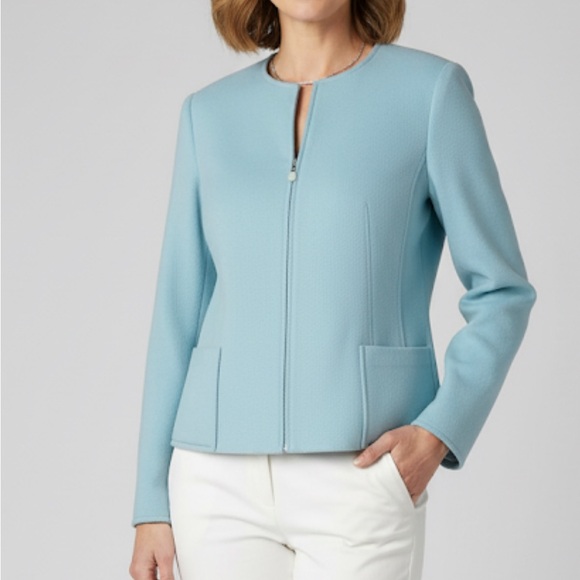 Carlisle Lambs Wool & Angora Zip Up Jacket - Picture 2 of 13